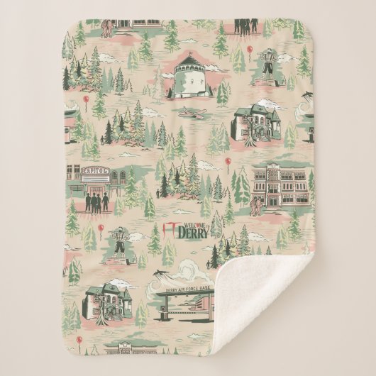 Derry位置パターン シェルパブランケット (正面)