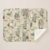 Derry位置パターン シェルパブランケット (正面(横))