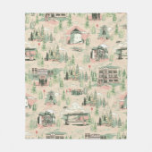 Derry位置パターン フリースブランケット (正面)