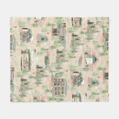 Derry位置パターン フリースブランケット (正面(横))