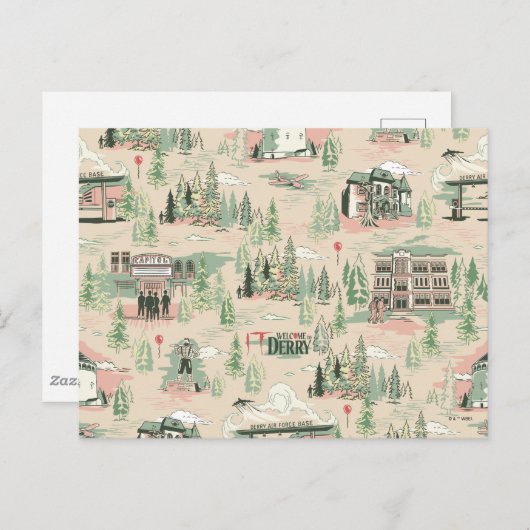 Derry位置パターン ポストカード (正面/裏面)