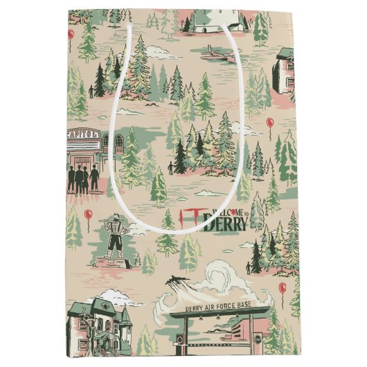 Derry位置パターン ミディアムペーパーバッグ (正面)