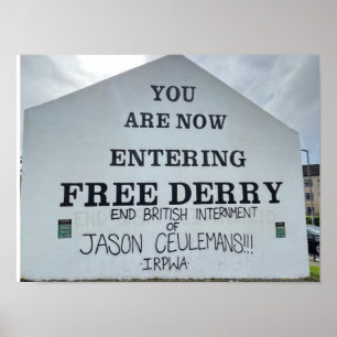 Derry/Londonderry北アイルランド欧州 ポスター