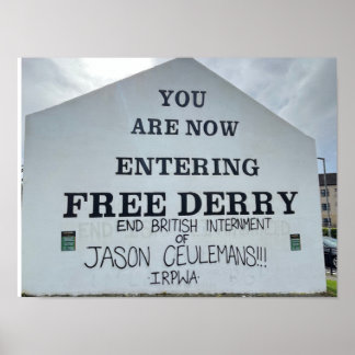 Derry/Londonderry北アイルランド欧州 ポスター