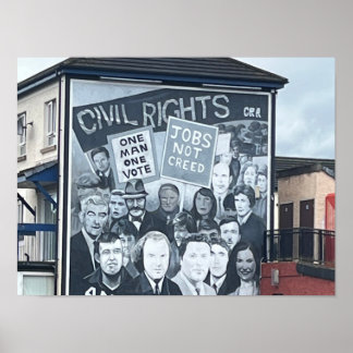 Derry/Londonderry Northern Irelandトラブル ポスター