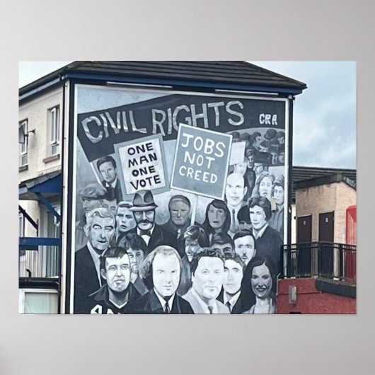 Derry/Londonderry Northern Irelandトラブル ポスター (正面)