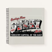 Derry Maineからの挨拶 ノートブック (正面)