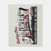 Derry Maineからの挨拶 フリースブランケット (正面)