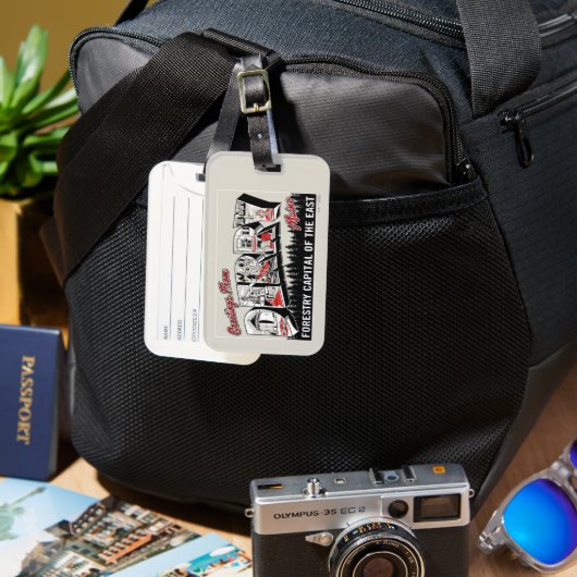 Derry Maineからの挨拶 ラゲッジタグ (正面&裏面)