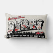 Derry Maineからの挨拶 ランバークッション (正面)