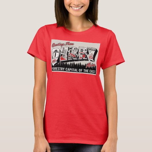 Derry Maineからの挨拶 Tシャツ (正面)