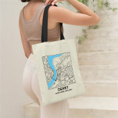 Derry, Northern Ireland City Map Tote Bag トートバッグ