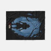 Derry Pennywiseシルエットへようこそ深い フリースブランケット (正面(横))