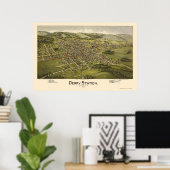 Derry Station, PAパノラママップ – 1900 ポスター (ホームオフィス)