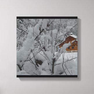 Derry Winter Ranch 12 x12キャンバス キャンバスプリント