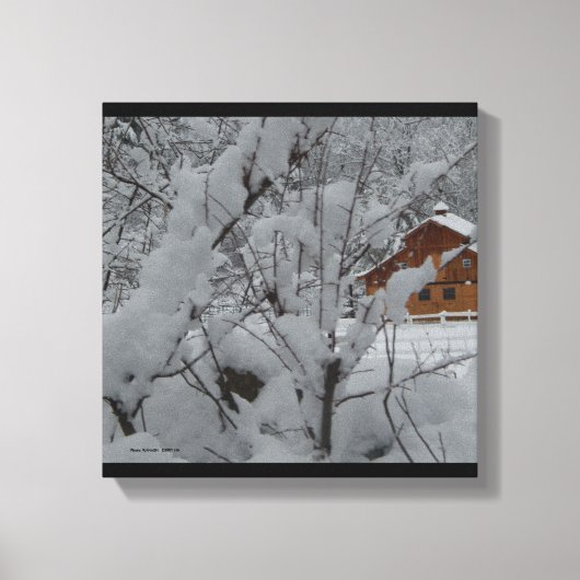 Derry Winter Ranch 12 x12キャンバス キャンバスプリント (正面)