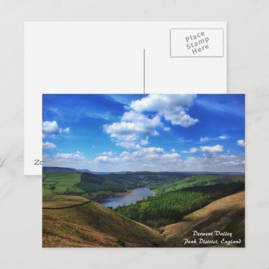 Derwentの美しい谷 ポストカード (正面/裏面)