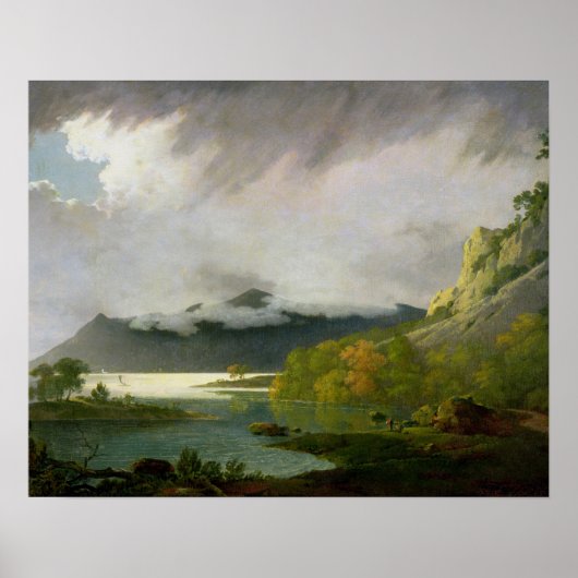Derwent Water with Skiddaw in the Distance, c.1795 ポスター (正面)