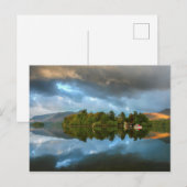 Derwentwaterの反射、Cumbria ポストカード (正面/裏面)