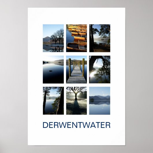 Derwentwaterの9つのビュー – Lake Districtポスター ポスター (正面)