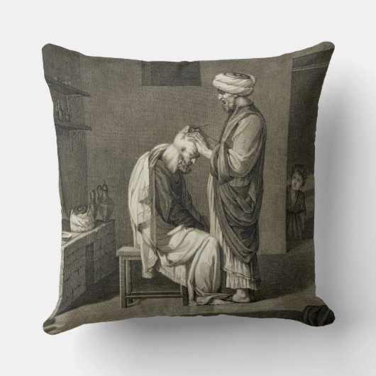 「Desの容積IIの芸術そして貿易からの理容師、 クッション (裏面)