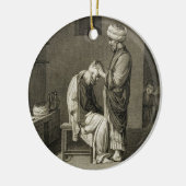 「Desの容積IIの芸術そして貿易からの理容師、 セラミックオーナメント (左)