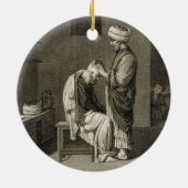 「Desの容積IIの芸術そして貿易からの理容師、 セラミックオーナメント (裏面)