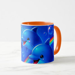 Des dauphins joyeux マグカップ