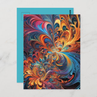 Des étoiles en kaléidoscope ポストカード