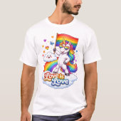 Des Leben ist bunt und schön, zeig es! Tシャツ (正面)