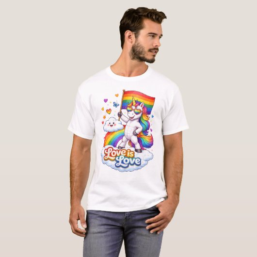 Des Leben ist bunt und schön, zeig es! Tシャツ (正面フル)