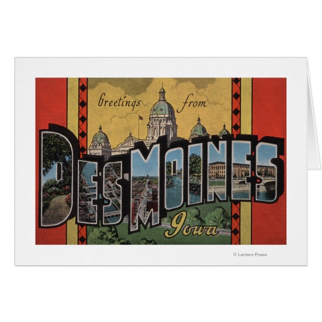 Des Moines, Iowa – ラージレターシーン (正面横)