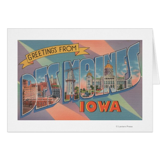 Des Moines, Iowa – ラージレターシーン3 (正面横)
