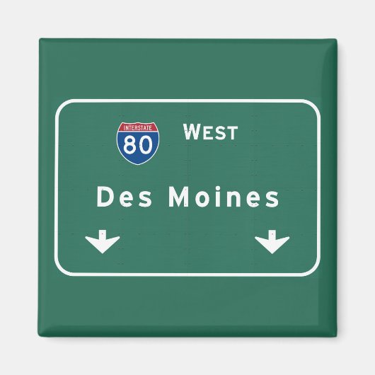Des Moines Iowa ia Interstate Highway Freeway : マグネット (正面)