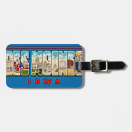 Des Moines Iowa  Luggage Tag ラゲッジタグ
