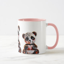 Des pandas au grand coeur. マグカップ