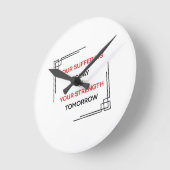 Desain Orientasi Motivasi ラウンド壁時計 (傾斜)