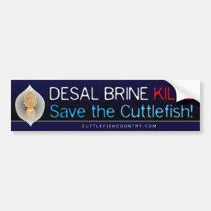 Desalの塩水の殺害- Cuttlefishを救って下さい! ステッカー
