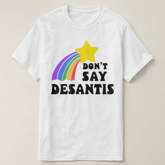 DeSantisレインボースターLGBTQ+同盟プライド Tシャツ (デザイン正面)