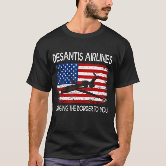 DeSantis航空がアメリ縁どにもたらす Tシャツ (正面)