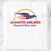 DeSantis航空が縁どお届け 長方形シール (バッグ)