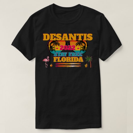 DeSantis 2022知事Flamingo DeSantis Tシャツ (デザイン正面)