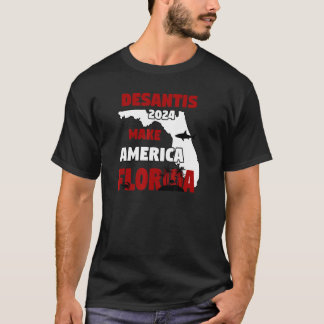 Desantis 2024 America Flamingo Sharkを作る Tシャツ