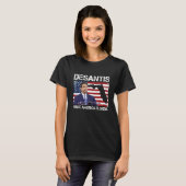 Desantis 2024 Make America Florida Flag Election R Tシャツ (正面フル)