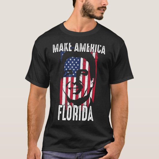 DeSantis 2024 Make America Florida Ron DeSantis 20 Tシャツ (正面)