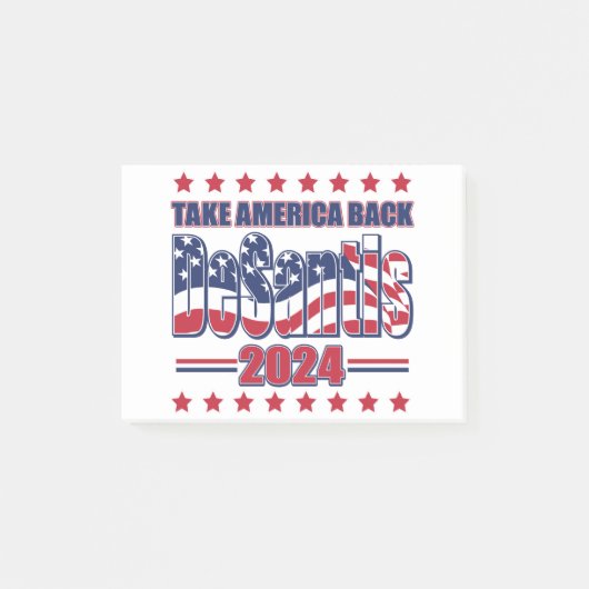 DeSantis-2024-Take-America-Back- ポストイット (正面)