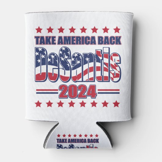 DeSantis-2024-Take-America-Back- 缶クーラー (正面)