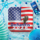 DeSantis 2028とBald Eagle ペーパープレート (パーティー)