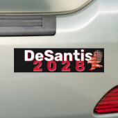 DeSantis 2028フラッグイーグルバンパー バンパーステッカー (車上)