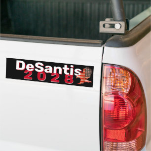 DeSantis 2028フラッグイーグルバンパー バンパーステッカー